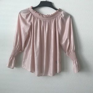 Pink off the shoulder blouse  size S